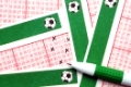 Toto/Lotto Scheine mit Stift - Lottery