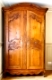 carved wooden old retro wardrobe