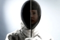 fencer, fencing, sport, danger, protection, epee, fence, white, concentration, divided,
