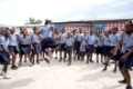 Projekt Foi Et Joie (auf Deutsch: Glaube und Freude in Haiti (Spanisch: Fe y Alegría)
Besuch der Schule Ecole Nationale de Cazeau Enac. Kinder im Unterricht und am Spielen auf dem Pausenhof am 7.12.2012 in Port-au-Prince in Haiti.
