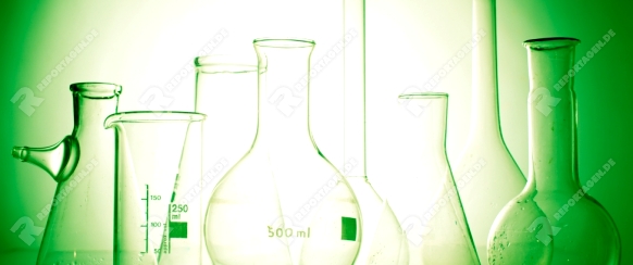 Laboratory glass for chemistry or medicine for research